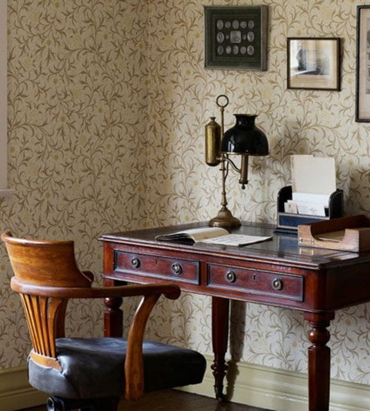 Scroll Wallpaper - Loden/Slate - 210362 - Morris & CoWallpaper199