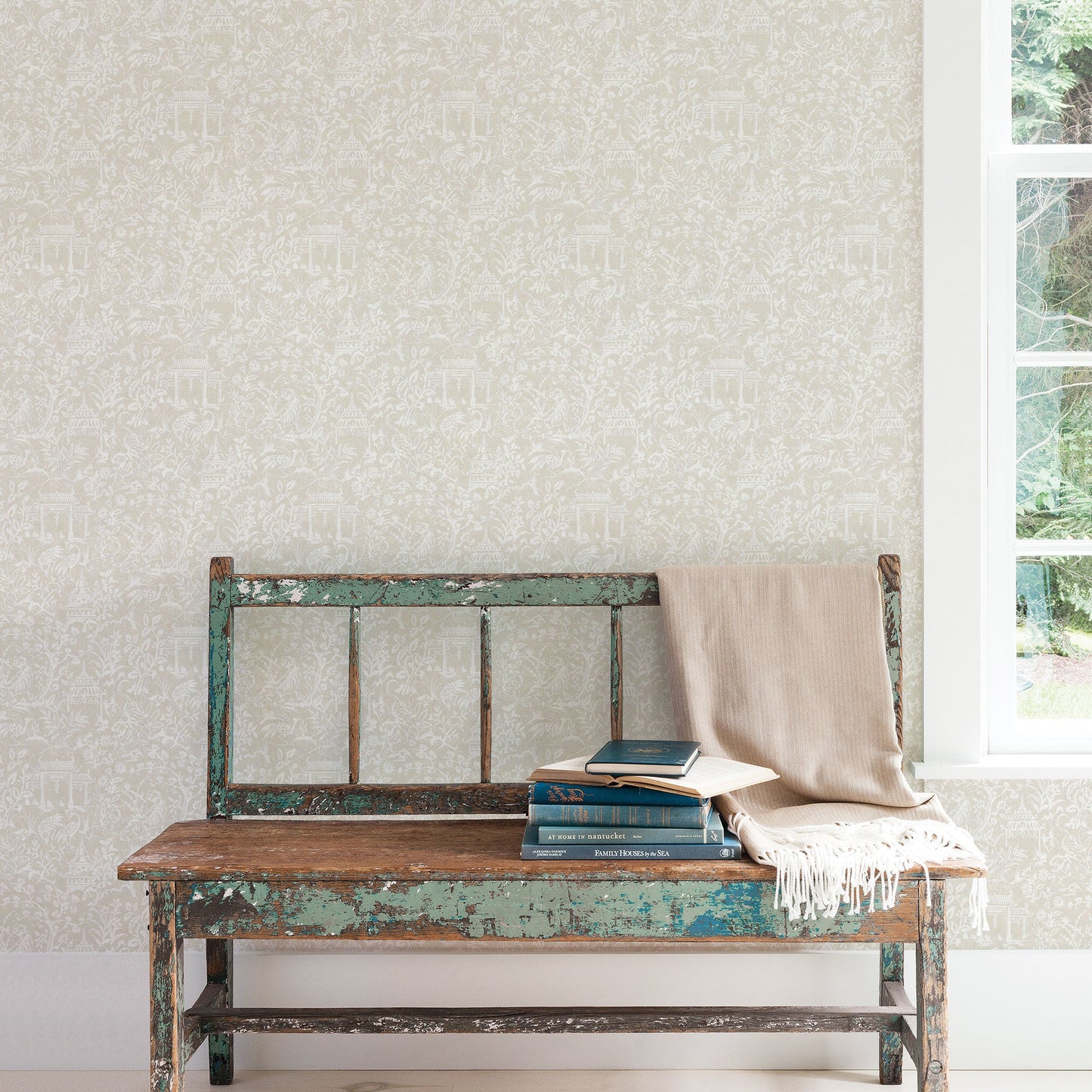 Secret Garden Garden Toile Wallpaper - Taupe - Galerie - G78512Wallpaper199