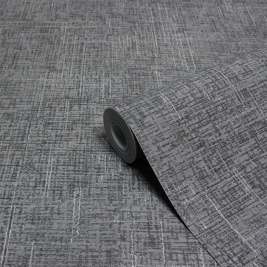 Serafina Vinyl Wallpaper - Charcoal - Furn - SERAFIN/WP1/CHAWallpaper199