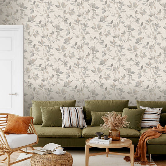 Silver Birch Elegant Homes Wallpaper - Silver / Neutral - Rasch - 311402Wallpaper199