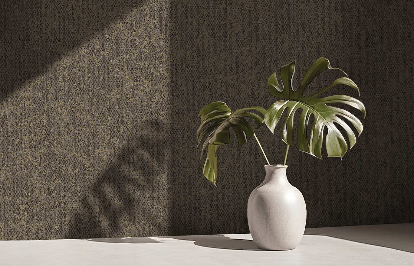 Sinamay Wallpaper - Noir / Gold - Holden Décor - 66083Wallpaper199