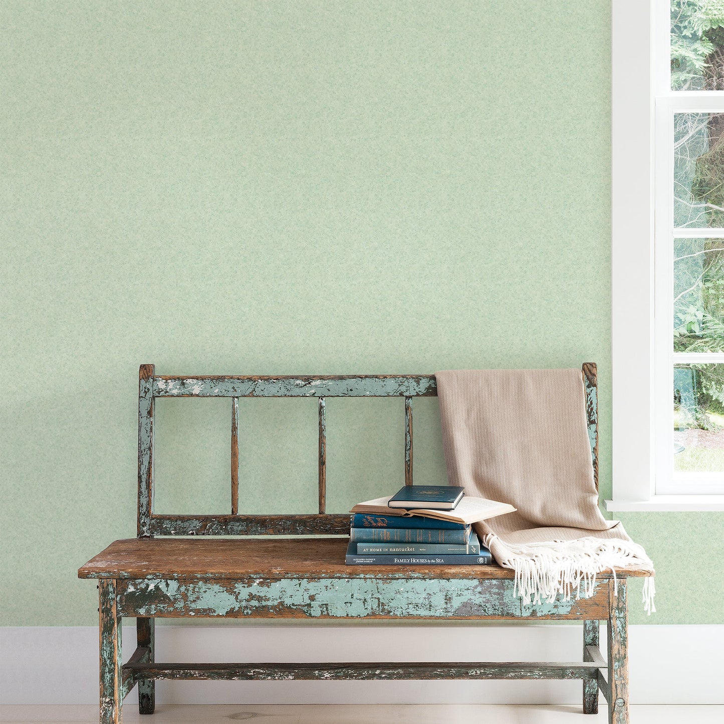 Small Prints Mini Texture Wallpaper - Green / Blue - Galerie - G56672Wallpaper199