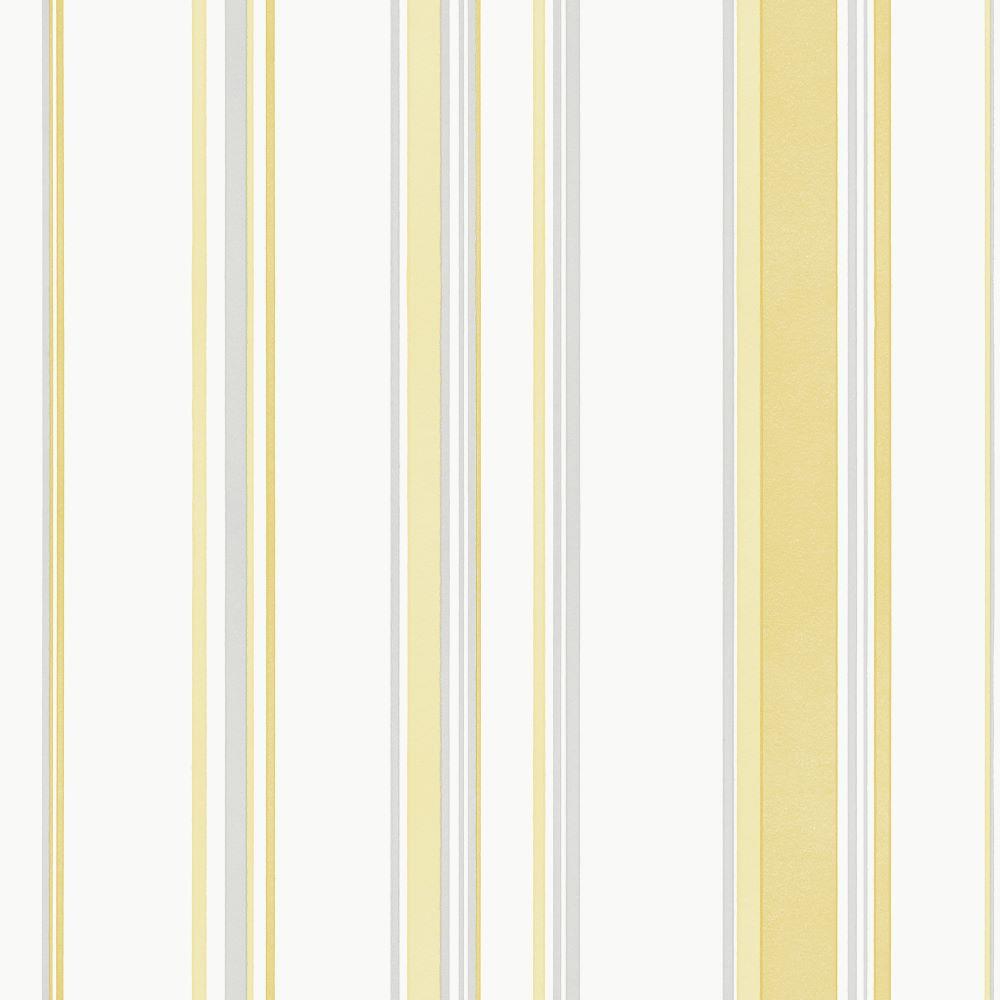 Smart Stripes Casual Stripe Wallpaper - Yellow / Grey - Galerie - G68059Wallpaper199