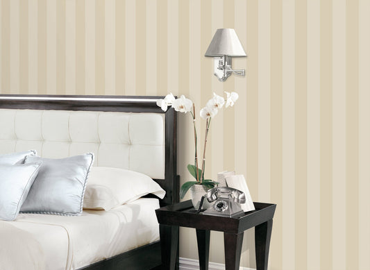 Smart Stripes Single Colour Stripe Wallpaper - Cream - Galerie - G67555Wallpaper199