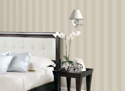 Smart Stripes Single Colour Stripe Wallpaper - Mid Beige - Galerie - G67560Wallpaper199