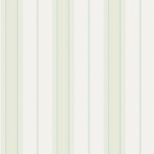 Smart Stripes Slim Stripe Wallpaper - Green / Turquoise - Galerie - G68073Wallpaper199