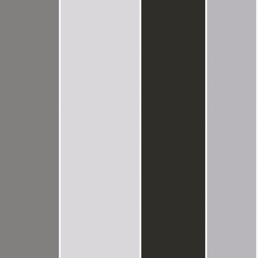 Smart Stripes Wide Stripe Wallpaper - Black / Silver Grey - Galerie - G68074Wallpaper199