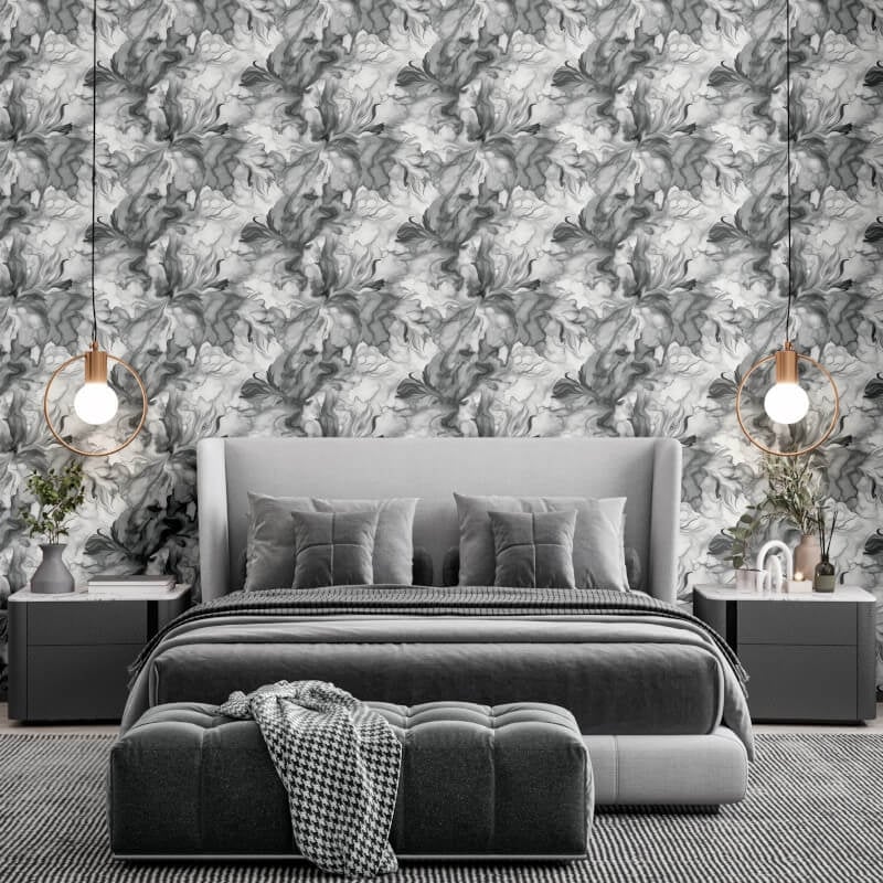 Soriee Marble Wallpaper - Black - Muriva - 216501Wallpaper199