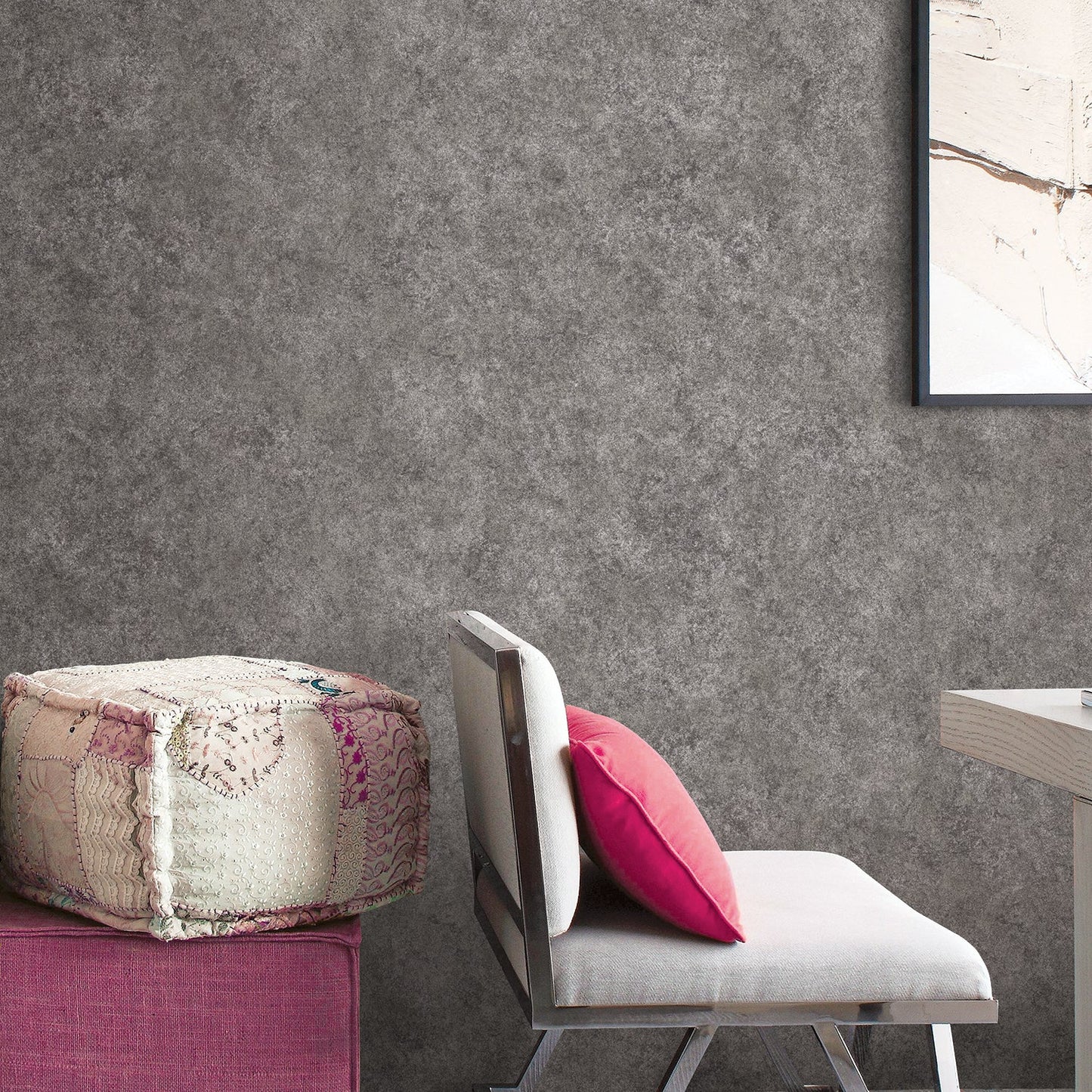 Special FX Metallic Marble Wallpaper - Silver / Pewter Grey - Galerie - G67696Wallpaper199