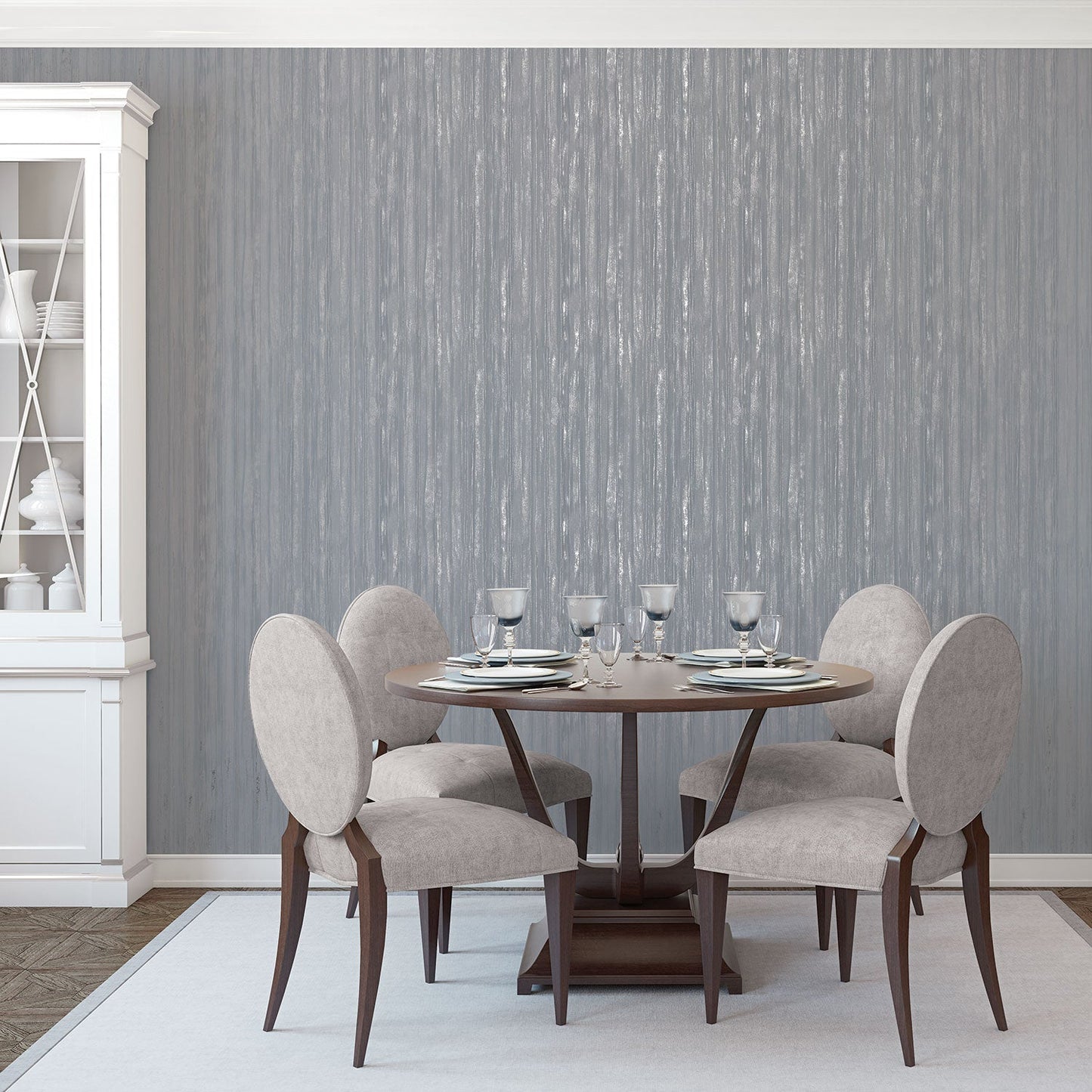 Special FX Shimmering Textured Wallpaper - Silver / Pewter Grey - Galerie - G67709Wallpaper199
