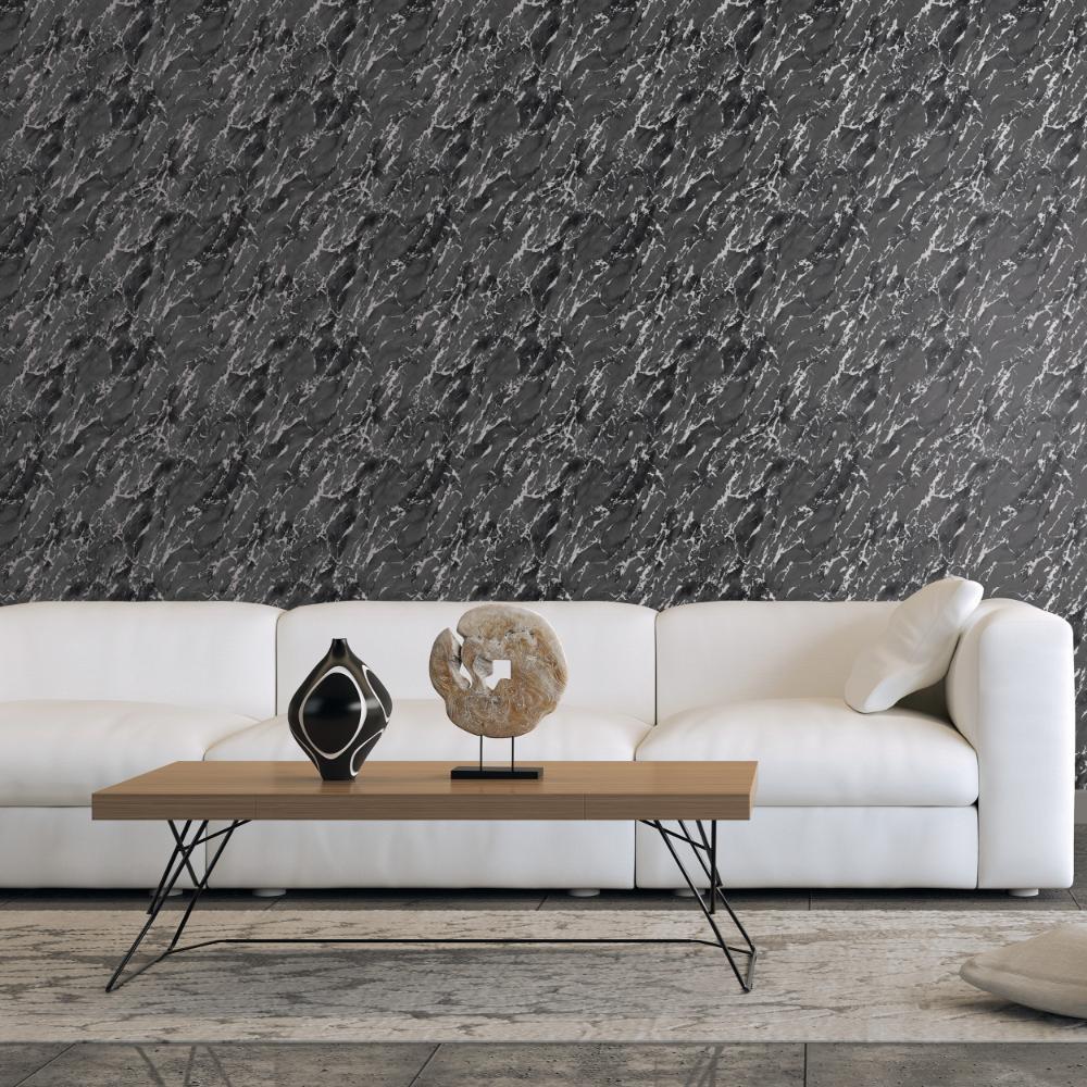 Special FX Special Marble Wallpaper - Silver / Black - Galerie - G68095Wallpaper199