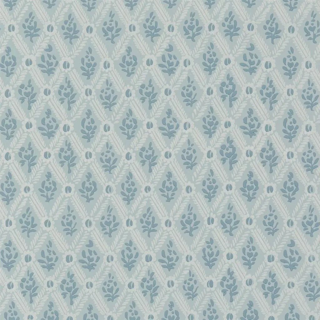 St John Street Trellis Wallpaper - Duck Egg - English Heritage - PEH0003/04Wallpaper199