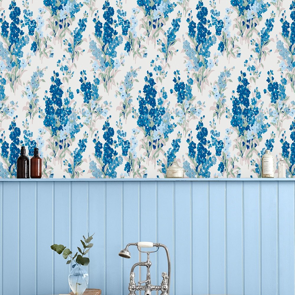Stocks Wallpaper - Blue Sky - Laura Ashley - 115259Wallpaper199