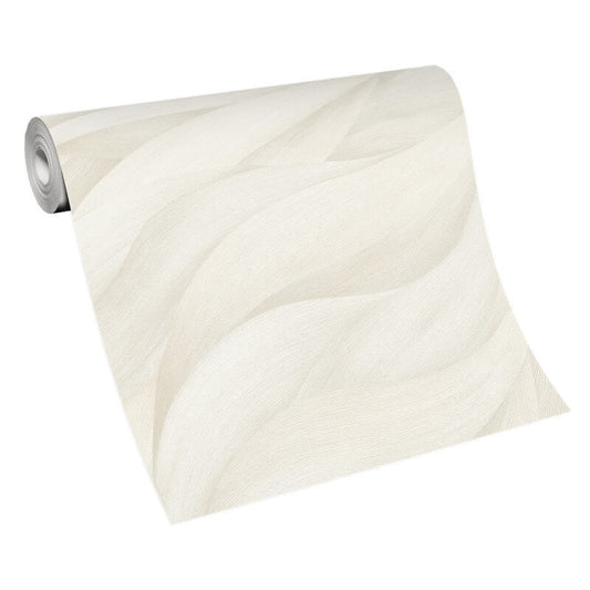 Stormy Lush Leaves Metallic Wallpaper - Cream - Erismann - 10257 - 01Wallpaper199