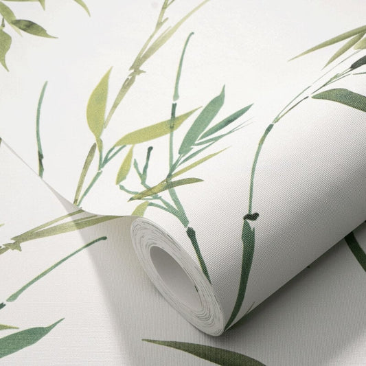 Stunning Bamboo Leaf Wallpaper - Green - Erismann - 10388 - 07Wallpaper199