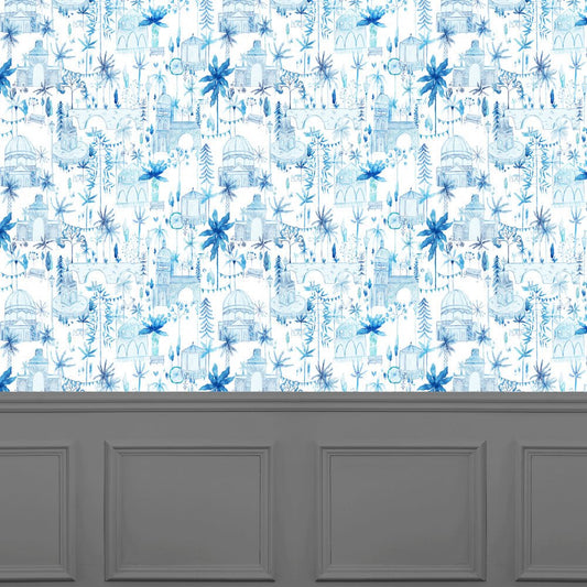 Tellaro Wallpaper - Cobalt - Voyage Maison - TELLARO/WPO/COBWallpaper199