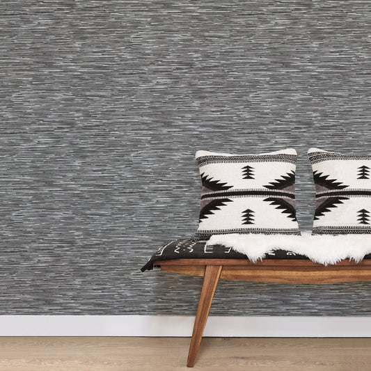 Texstyle Bronze Effect Wallpaper - Black / Silver / White - Galerie - G56584Wallpaper199