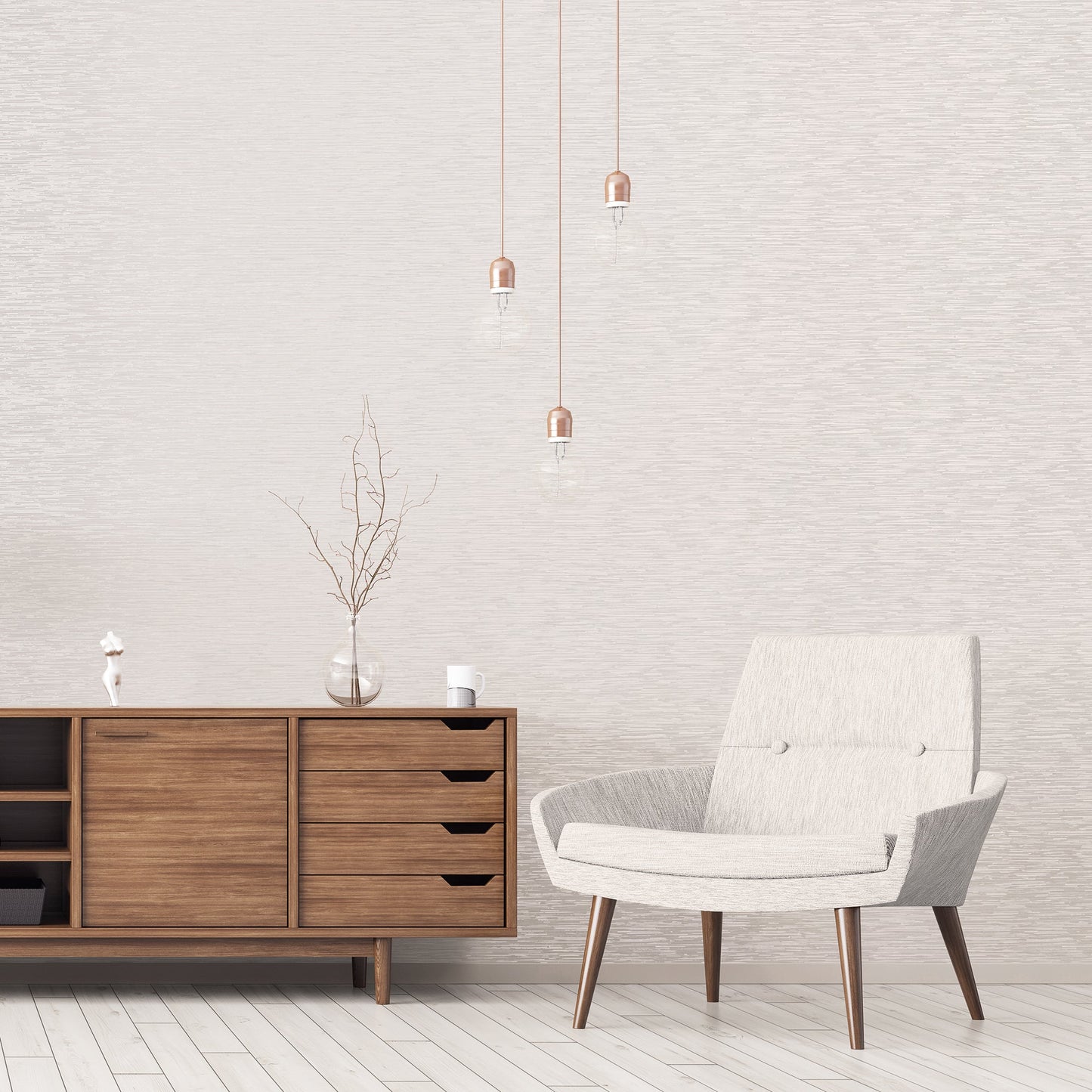 Texstyle Bronze Effect Wallpaper - Warm Neutrals / Mica - Galerie - G56592Wallpaper199