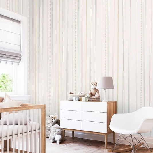 Textured Stripe Wallpaper - Dolly Mixtures - Hoopla Walls - HWA1322WWallpaper199