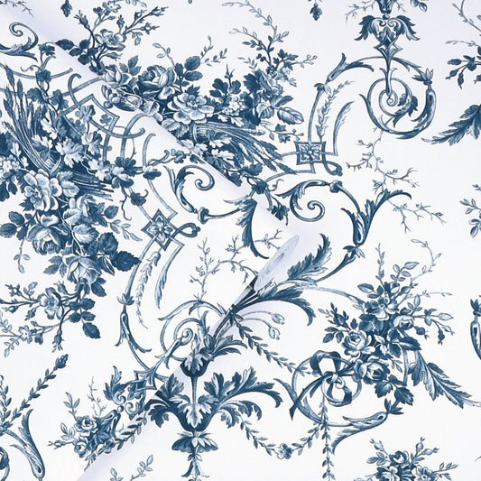 Tuileries Wallpaper - Midnight Blue - Laura Ashley - 122767Wallpaper199