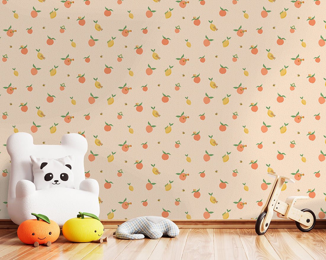 Tutti Fruity Wallpaper - Soft Coral/Orange - Holden Décor - 13271Wallpaper199