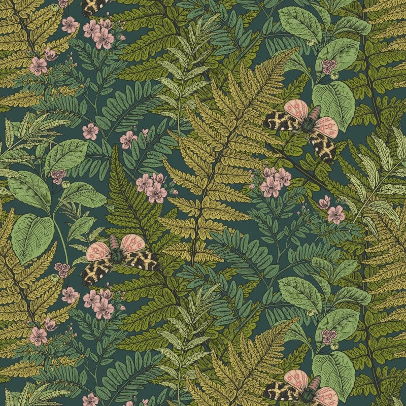 Wild Ferns Wallpaper - Forest Mix - Hoopla Walls - HWA1202WWallpaper199