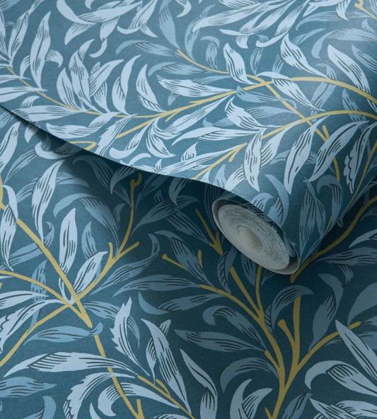 Willow Boughs Wallpaper - Denim - W0172/01 - Clarke & ClarkeWallpaper199