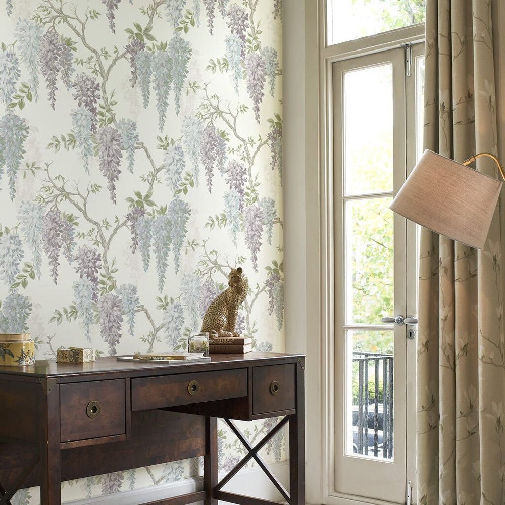 Wisteria Garden Wallpaper - Pale Iris - Laura Ashley - 113356Wallpaper199