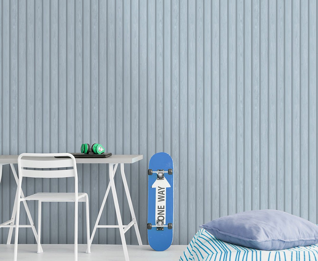 Wood Slat Wallpaper - Blue - Holden Décor - 13302Wallpaper199