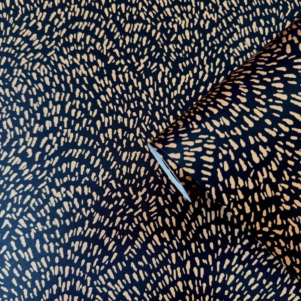 Zen Fan Fleck Wallpaper - Rose Gold / Black - Galerie - DWP0363 - 09Wallpaper199