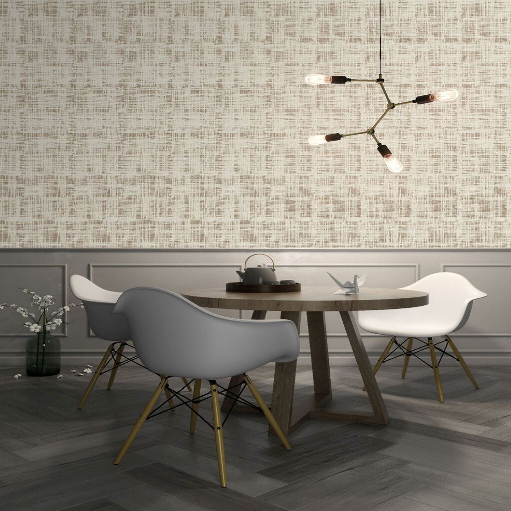 103888 - Sieta Wallpaper - Warm Silver - Boutique Luxury
