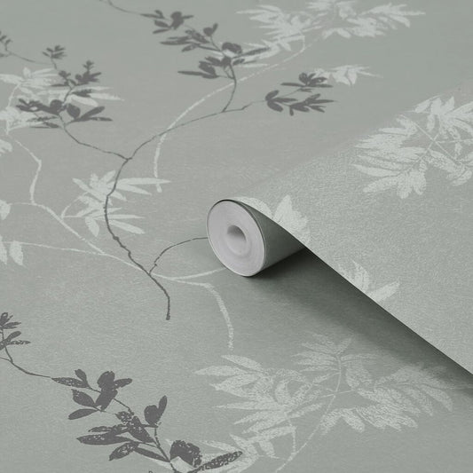 119840 - Mari Wallpaper - Mineral Green - Laura Ashley