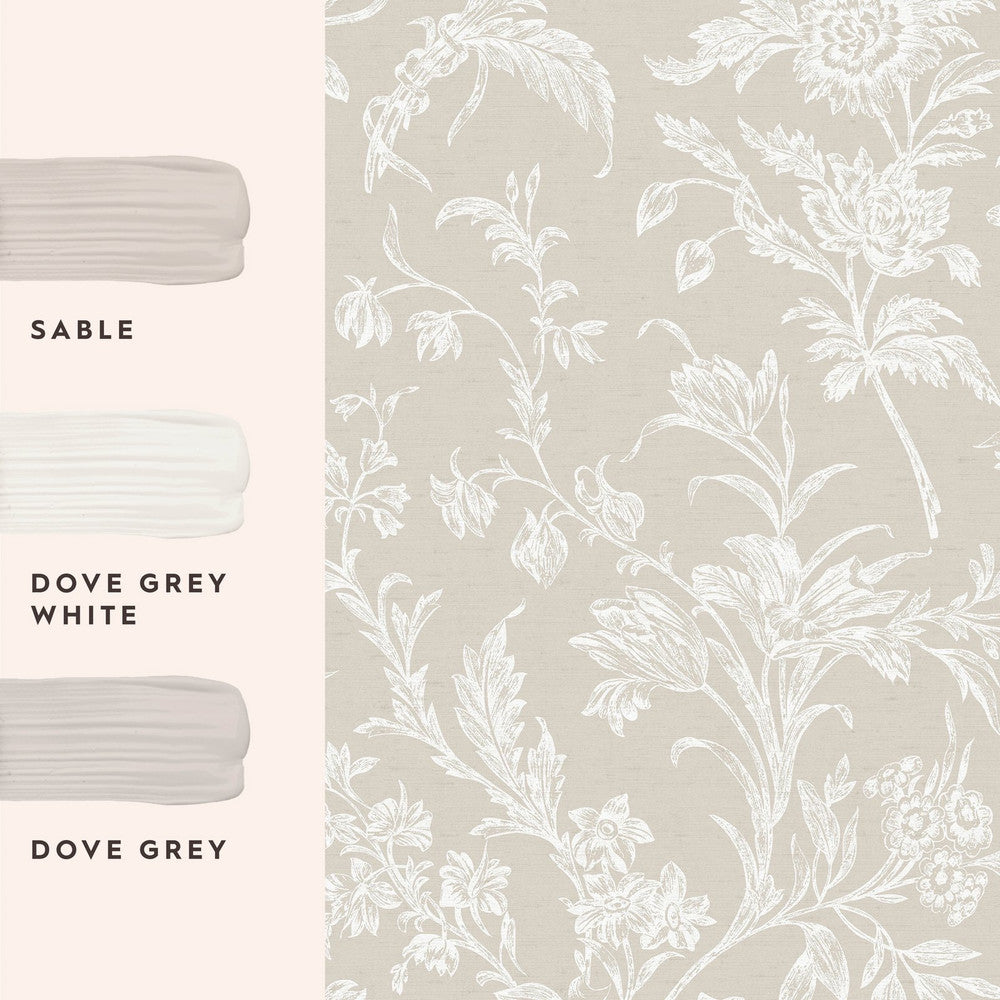 127391 - Lloyd Wallpaper - Dove Grey - Laura Ashley