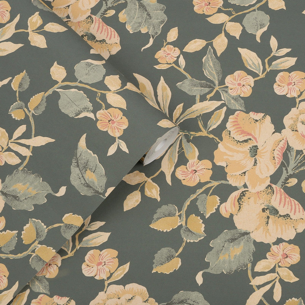 127396 - Alyworth Trail Wallpaper - Fern - Laura Ashley