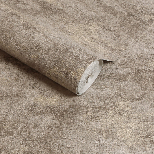 128781 - Urban Plaster Wallpaper - Mocha - Boutique Luxury