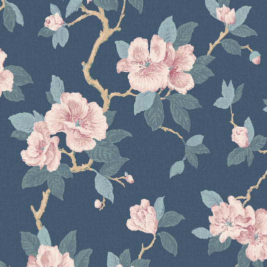 130095 - Maya Wallpaper - Dusky Seaspray - Laura Ashley