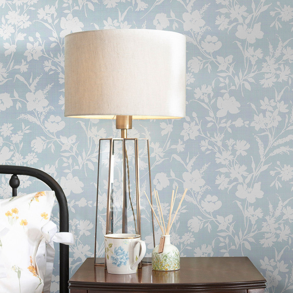 130109 - Rye Wallpaper - Pale Seaspray - Laura Ashley