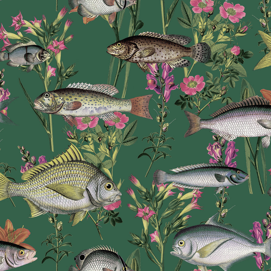 13060 - Lagoon Wallpaper - Green - Holden Decor