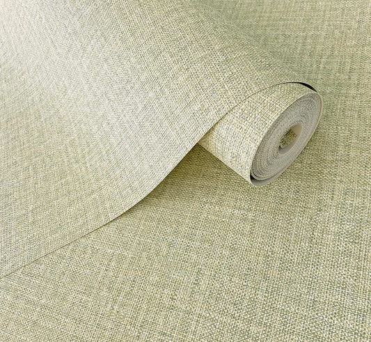 36410 - Tessuto Plain Wallpaper - Sage - Holden Decor