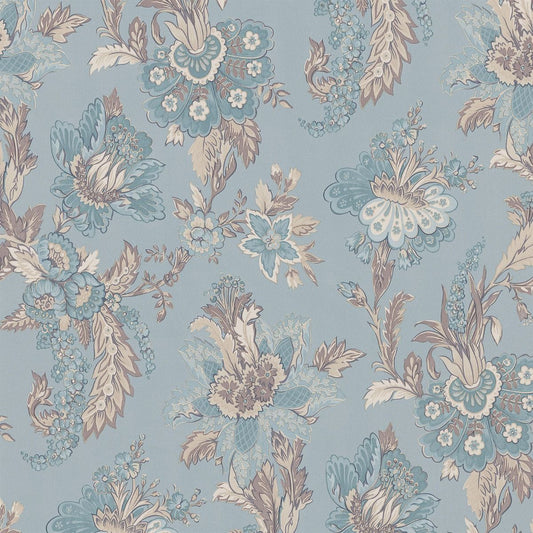 Abode Edward Floral Damask Wallpaper - Duck Egg - Erismann