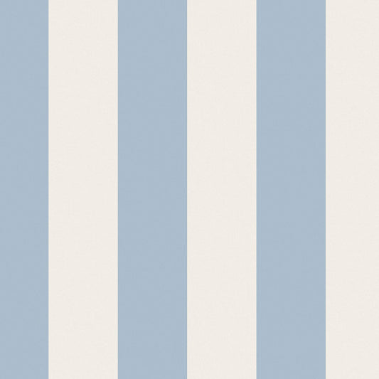 Canopy Stripe Wallpaper - Blue - 125517 - Cath Kidston