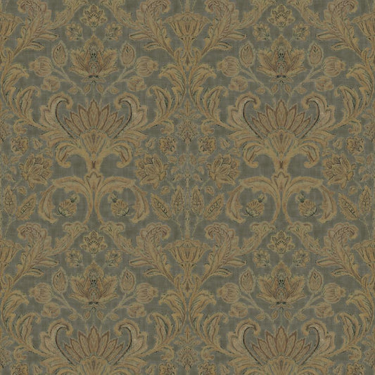 DWP0354-01 - Elegance Damask Wallpaper - Green / Beige - Galerie