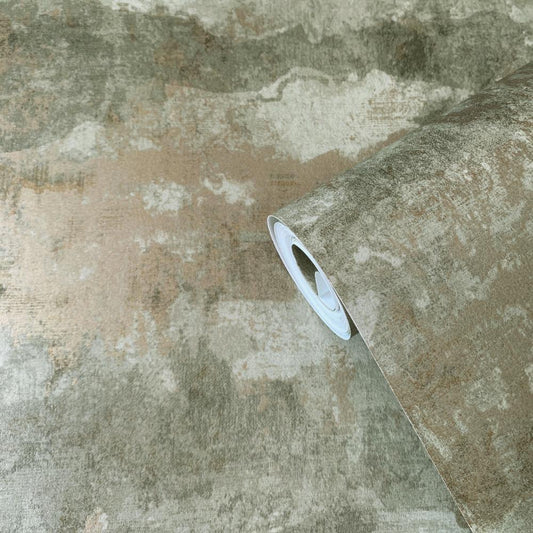 DWP0356-01 - Elegance Perfect Storm Wallpaper - Sheen Green - Galerie