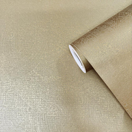 Zen Plaster Fan Wallpaper - Gold