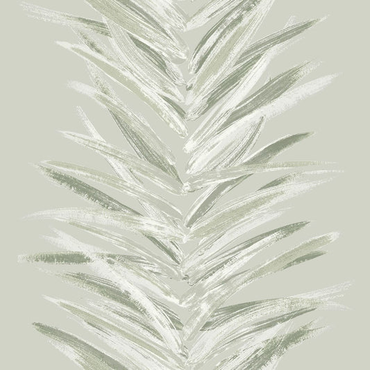 Dhara Leaf Wallpaper - Olive - Muriva