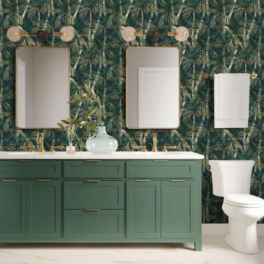 Eden Elah Tree Wallpaper - Green - Muriva