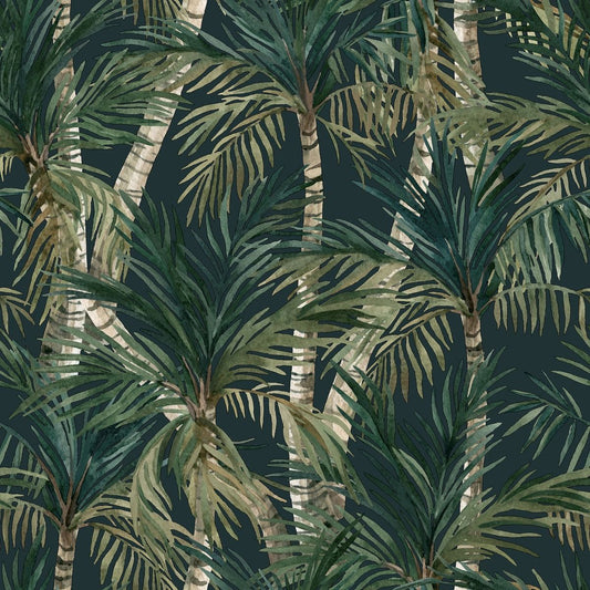 Eden Elah Tree Wallpaper - Green - Muriva
