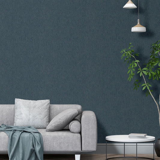 Eden Eris Texture Wallpaper - Blue - Muriva