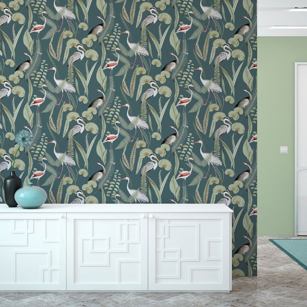 Eden Kivu Wallpaper - Green - Muriva