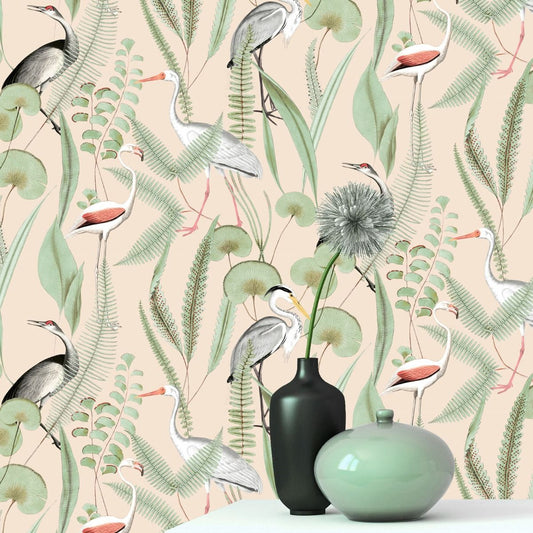Eden Kivu Wallpaper - Pink - Muriva